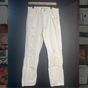 Michael Kors White Straight Jeans(a1)